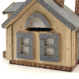 Marvelous Antique Folk Art Wooden House (Bank) with Alligator Paint