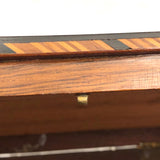 Beautiful Book Shaped Inlaid Folk Art Box with Bone Birds and Snake