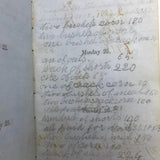 1853 Diary with Many Years of Varied Entries