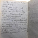 1853 Diary with Many Years of Varied Entries