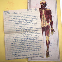 Larry Jones' Physiology Notebook with Cover Drawing and Diagrams