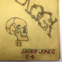 Larry Jones' Physiology Notebook with Cover Drawing and Diagrams