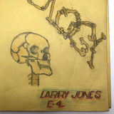 Larry Jones' Physiology Notebook with Cover Drawing and Diagrams