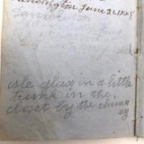 1853 Diary with Many Years of Varied Entries