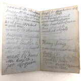 1853 Diary with Many Years of Varied Entries