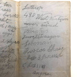 1853 Diary with Many Years of Varied Entries