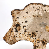 Old Cast Iron Shooting Target Boar with Great Rusty Surface