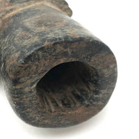 SOLD Stunning Stone Carved Pipe with Wrapped Hand, Presumed Wabanaki Native