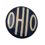 OHIO Blue and White Pinback Button
