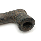 SOLD Stunning Stone Carved Pipe with Wrapped Hand, Presumed Wabanaki Native