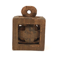 Very Rustic Ball Inside Round Cage Inside Square Cage Whimsy
