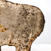 Old Cast Iron Shooting Target Boar with Great Rusty Surface
