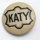 Katy Railroad Vintage Pinback Button