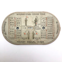 Boy Scouts 1914 Semaphore and Morse Code Pocket Signal Disk