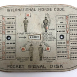 Boy Scouts 1914 Semaphore and Morse Code Pocket Signal Disk