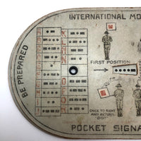 Boy Scouts 1914 Semaphore and Morse Code Pocket Signal Disk