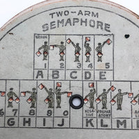 Boy Scouts 1914 Semaphore and Morse Code Pocket Signal Disk