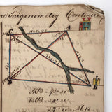 Exceptional Earlyish 19th Century Trigonometry Notebook with Watercolor Illustrations
