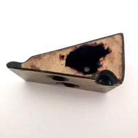Brass 1970s Swiss Cheese Paperweight Pen Holder