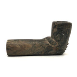 SOLD Stunning Stone Carved Pipe with Wrapped Hand, Presumed Wabanaki Native