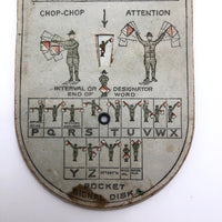 Boy Scouts 1914 Semaphore and Morse Code Pocket Signal Disk