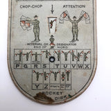 Boy Scouts 1914 Semaphore and Morse Code Pocket Signal Disk