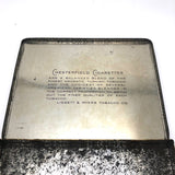 C. 1920s-30s Chesterfield Tin with Scratched Cartoon Drawings Signed Walter
