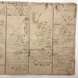Exceptional Earlyish 19th Century Trigonometry Notebook with Watercolor Illustrations