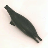Inuit Dark Green Soapsone Carved Seal or Sea Lion
