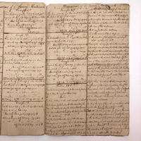 Exceptional Earlyish 19th Century Trigonometry Notebook with Watercolor Illustrations