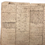 Exceptional Earlyish 19th Century Trigonometry Notebook with Watercolor Illustrations