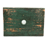 Perfect Old Green Painted Cricket Stool