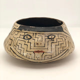 Pair of Peruvian Shipibo Pottery Stacking Bowls with Faces - reserved for SS