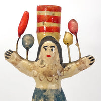 Wonderful Vintage Mexican Folk Art Tree of Life Candlestick