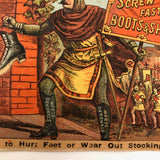 Standard Screw Fastened Boots and Shoes 1881 Trade Card