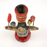 Wonderful Vintage Mexican Folk Art Tree of Life Candlestick