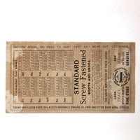 Standard Screw Fastened Boots and Shoes 1881 Trade Card