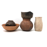 Sculptural Group of Five Pre-Columbian Pots