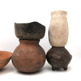 Sculptural Group of Five Pre-Columbian Pots