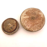 Pair of Peruvian Shipibo Pottery Stacking Bowls with Faces - reserved for SS