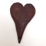 Leather Heart-Shaped Scissors Sheath