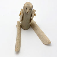 Inuit Small Carved Caribou Antler Doll