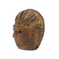 Little Carved Tagua Nut Native American Chief Head