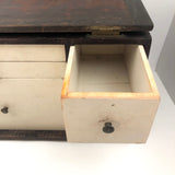 Wonderful Old Wooden Dentist's Traveling Cabinet