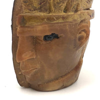 Little Carved Tagua Nut Native American Chief Head