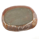 Shino Glazed Signed Studio Pottery Hand-formed Shallow Bowl