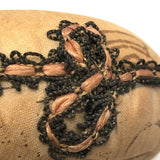 Old Printed Linen and Lace "Get Hot" Pin Cushion