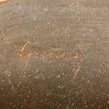 Shino Glazed Signed Studio Pottery Hand-formed Shallow Bowl