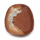 Shino Glazed Signed Studio Pottery Hand-formed Shallow Bowl