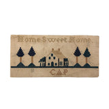 Home Sweet Home, Nice Antique Punched Paper Embroidery